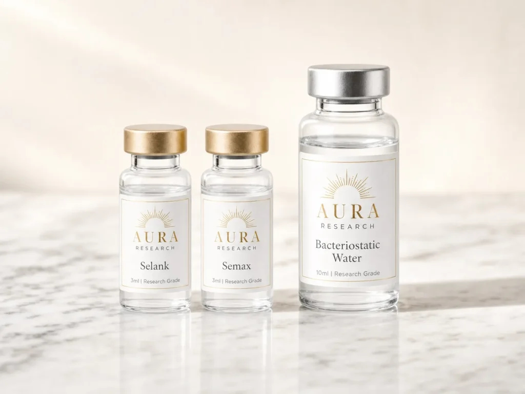 Aura Research peptide kit selank and semax